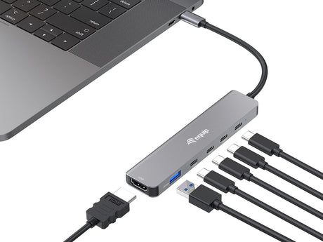 EAN 4015867242957 - Equip 133500 base para portátil y replicador de puertos Alámbrico USB 3.2 Gen 1 (3.1 Gen 1) Type-C Gris imagen 3