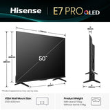 EAN 6942351424248 - Hisense E7Q PRO 50E7Q PRO 127 cm (50") 4K Ultra HD Smart TV Wifi Negro imagen 2