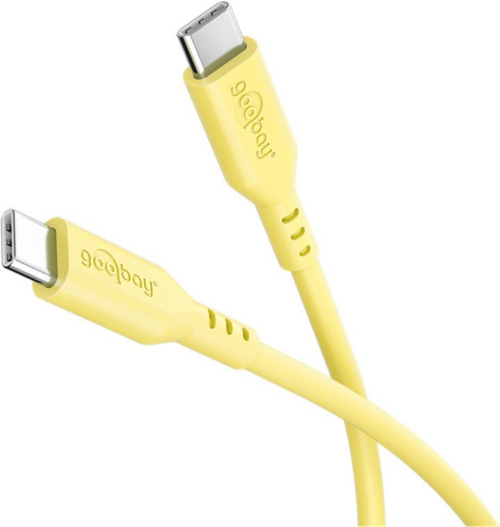 Goobay Usb-C Silicone Cable, 1.5 M, Yellow