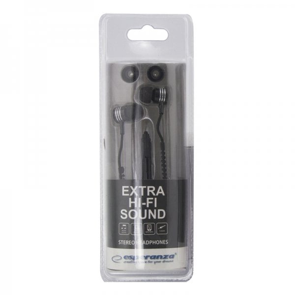 Esperanza Eh161k Auriculares Cremallera Alámbrico Negro