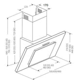 Campana Extractora Campana Akpo Wk-4 Nero Eco 60 Wall-Mounted Black