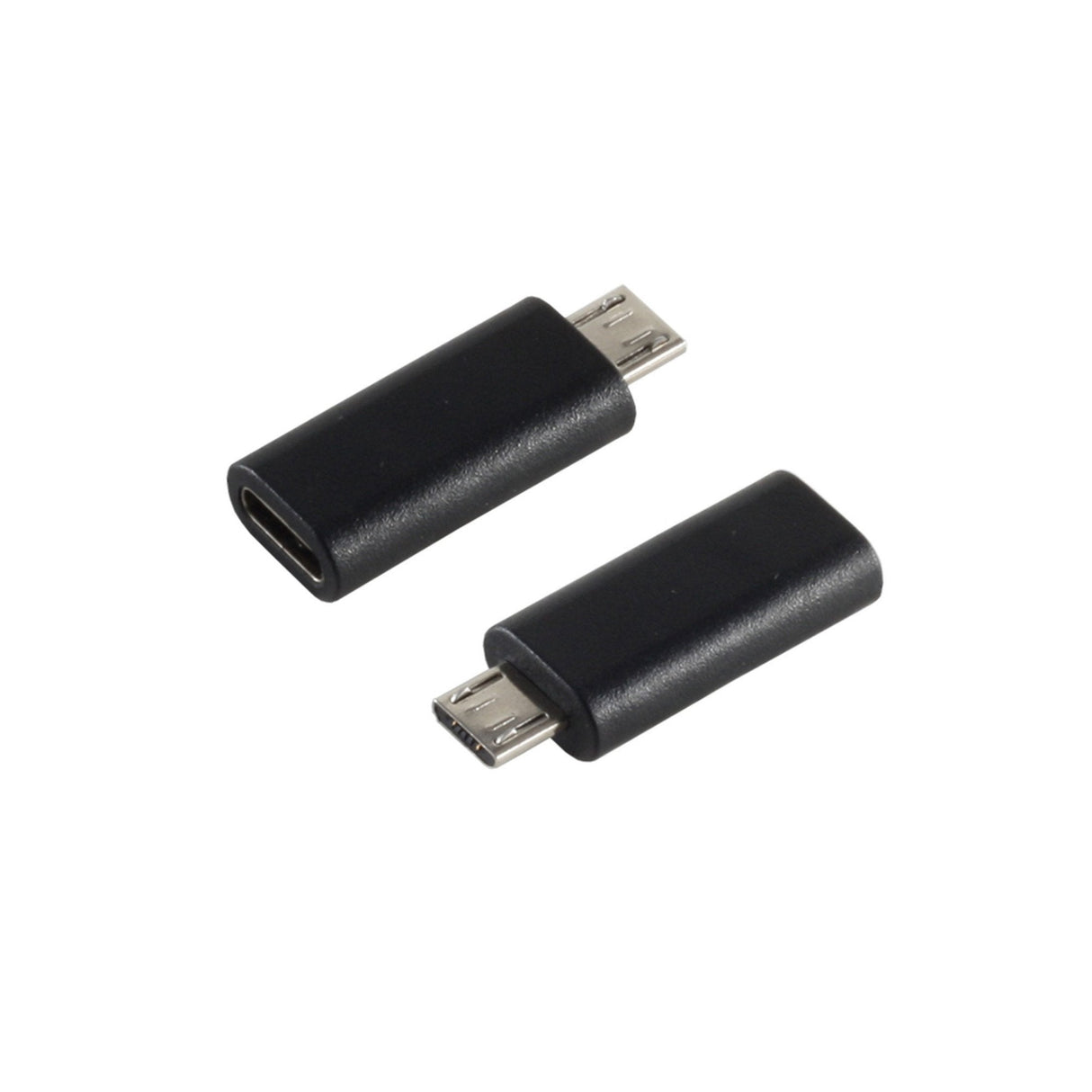 S-Conn 14-05019 Cambiador De Género Para Cable Usb 2.0 Microb Usb 3.1 C Negro