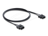 Delock Lwl Pof Kunststoff Servo Anschlusscable Stecker Zu Stecker Durchmesser 2,2 Mm 1 M Schwarz