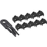 Bloqueador De Puertos Rj45, Set Básico Con 10 Bloqueadores Y Llave, Negro