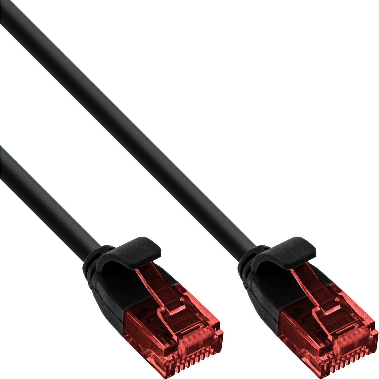 Cable De Red Inline Slim, U/Utp, Cat.6, Negro, 1m
