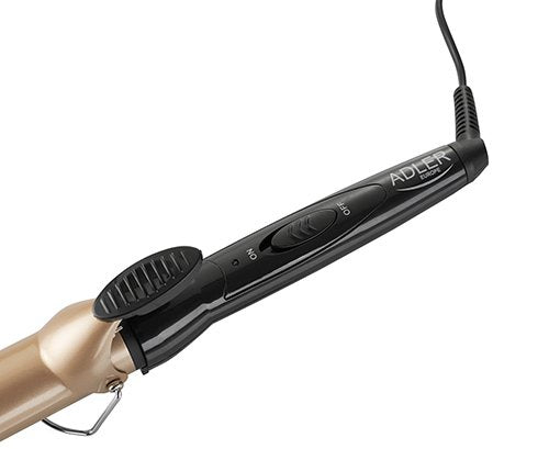Adler Ad 2112 Utensilio De Peinado Rizador De Pelo Caliente Negro, Oro Rosa 55 W