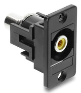 Delock Panel Mount Cinch Hembra A Cinch Hembra Amarillo / Negro