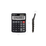 Erichkrause Calculadora Pantalla Lcd De 12 Digitos Solar Negro