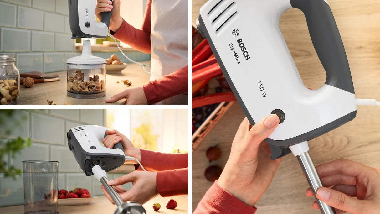 Batidora Bosch Mfq37490 De Mano 750 W Gris, Blanco