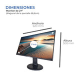 EAN 8435207807190 - PUNTO INFORMÁTICO PiP2700V pantalla para PC 68,6 cm (27") 1920 x 1080 Pixeles Full HD LED Negro imagen 7