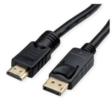EAN 7630049619203 - ROLINE 11.04.5776 adaptador de cable de vídeo 7,5 m HDMI tipo A (Estándar) DisplayPort Negro imagen 3