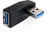 Delock Adaptador Usb 3.0 Macho-Hembra Angular 90° Horizontal