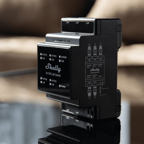 EAN 3800235266830 - Shelly LAN Switch Interruptor inteligente Negro imagen 3
