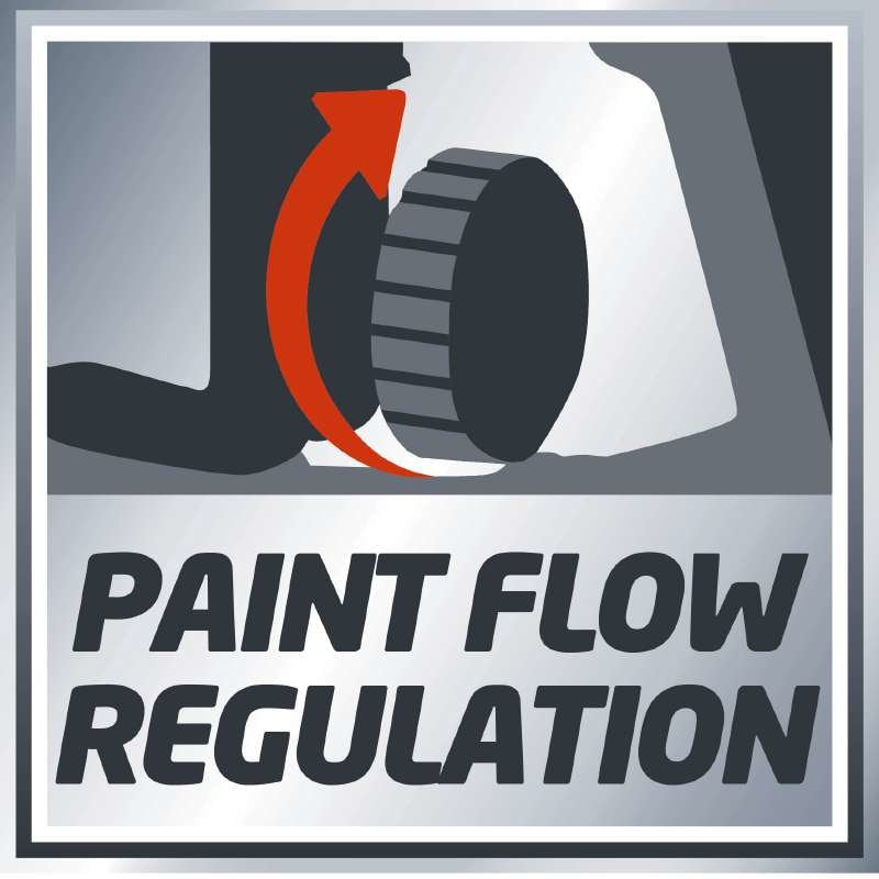 Pistola Pulverizadora De Pintura Einhell Tc-Sy 500 P (Rojo/Negro, 500 Vatios) 4260010