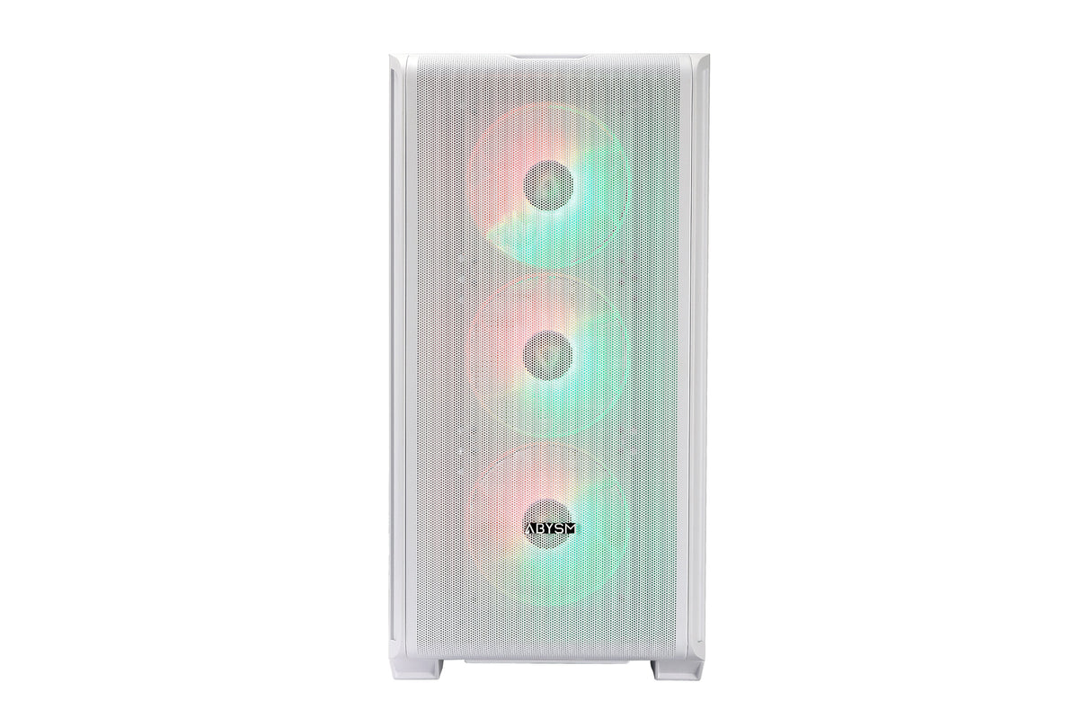 Caja Pc Abysm Danube Kamp Bx300 White  Atx, Itx, Micro Atx - Lateral Cristal Templado - 3.5" Y 2.5" - Usb-A, Usb-C Y