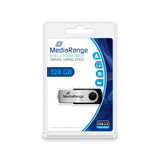 Pendrive Mediarange Mr913 128 Gb Usb Tipo A 2.0 Negro, Plata