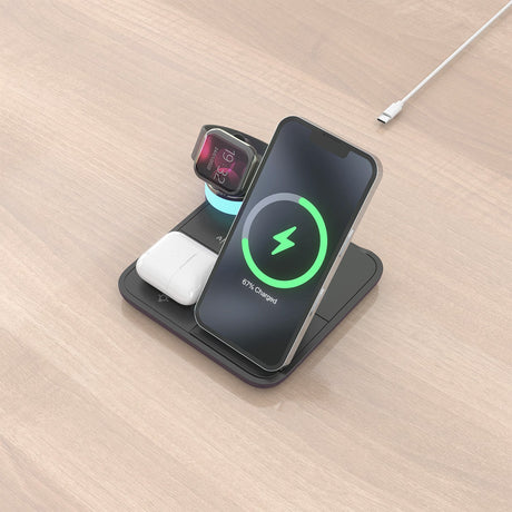 EAN 8435739903490 - AISENS ASCH-15W4WC062-BK cargador de dispositivo móvil Auriculares, Smartphone, Reloj inteligente Cargado imagen 6