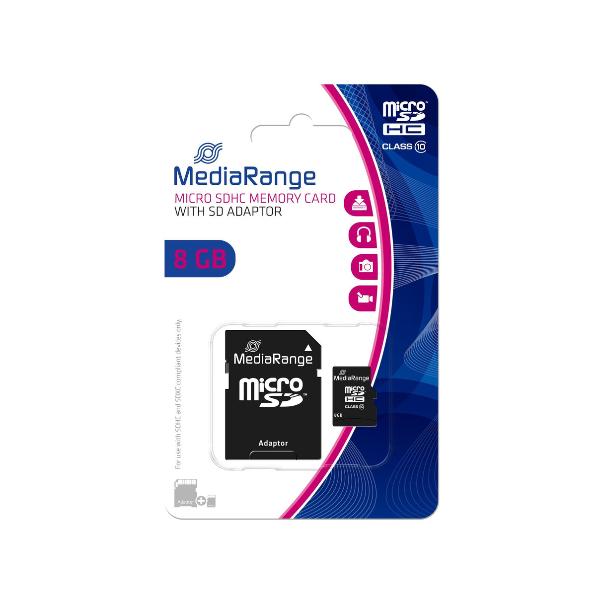 EAN 4260283113514 - MediaRange 8GB microSDHC Clase 10 imagen 1