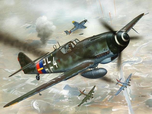 Messerschmitt Bf 109 G-10 Modelo Plástico