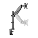 Soporte De Escritorio Giratorio De Resorte De Gas Techly Ica-Lcd 515b Para Monitores Lcd De 17-32", 8kg