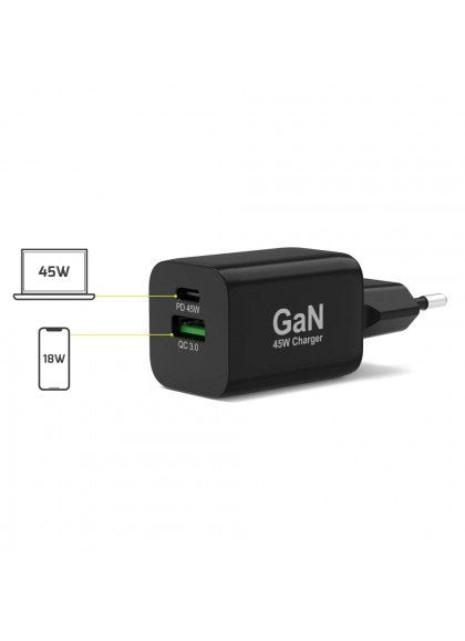 Power Supply 45 W - Type C Gan - Eu