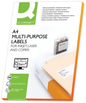 EAN 5705831106420 - Q-CONNECT KF10642 etiqueta de impresora Blanco imagen 1