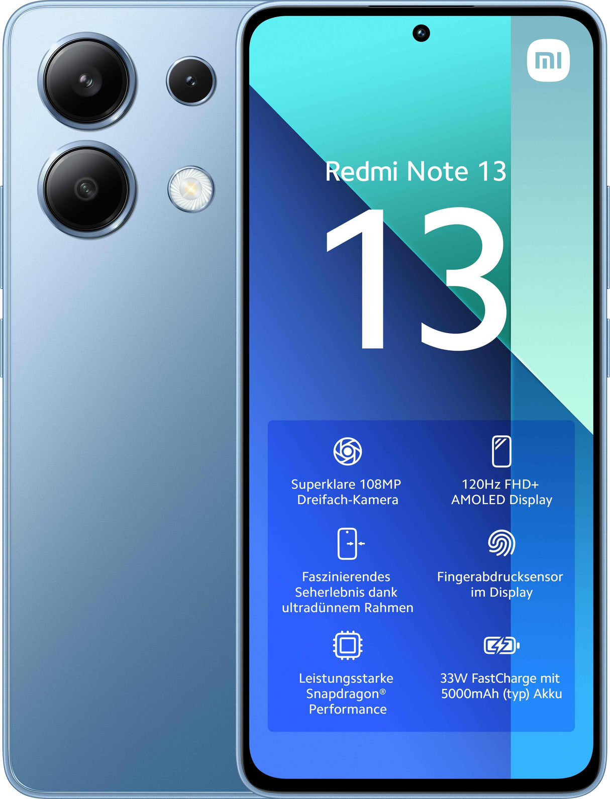 EAN 6941812759271 - Xiaomi Redmi Note 13 16,9 cm (6.67") Ranura híbrida Dual SIM Android 13 4G USB Tipo C 6 GB 128 GB 5000 mA imagen 1