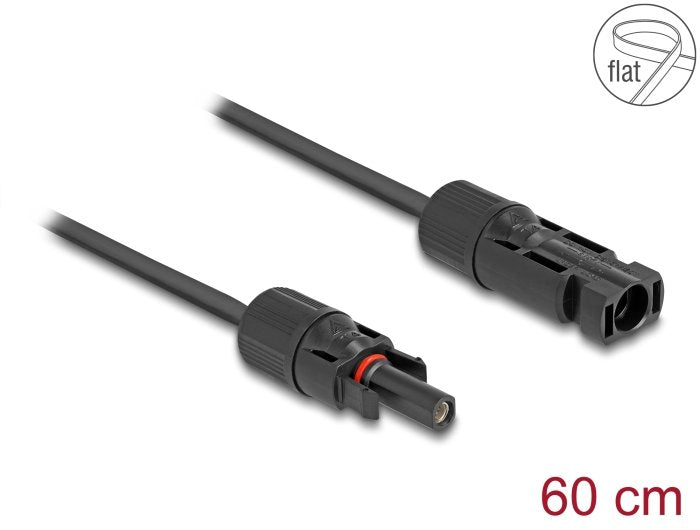 Delock Dl4 Solar Flachbandcable Mecker > Hchse 60cm Negro