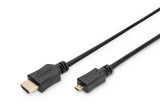 EAN 4016032293774 - Digitus AK-330109-010-S cable HDMI 1 m HDMI tipo D (Micro) HDMI tipo A (Estándar) Negro imagen 1