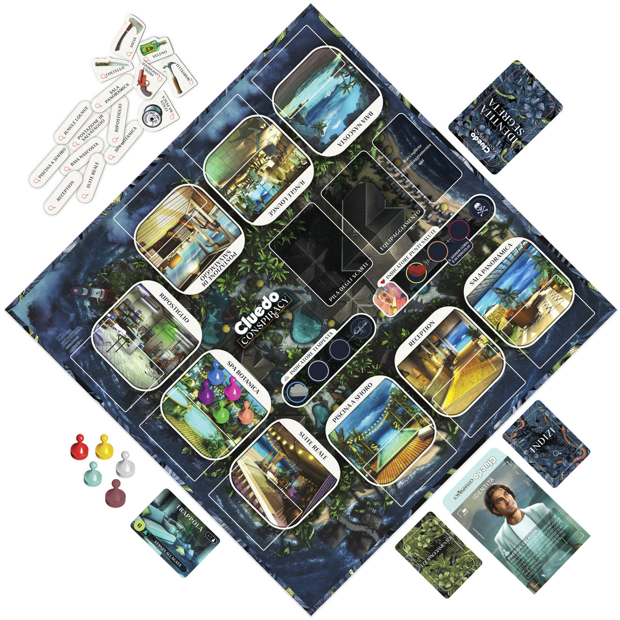 EAN 5010996163547 - Cluedo Clue Conspiracy Juego de mesa Deducción imagen 7