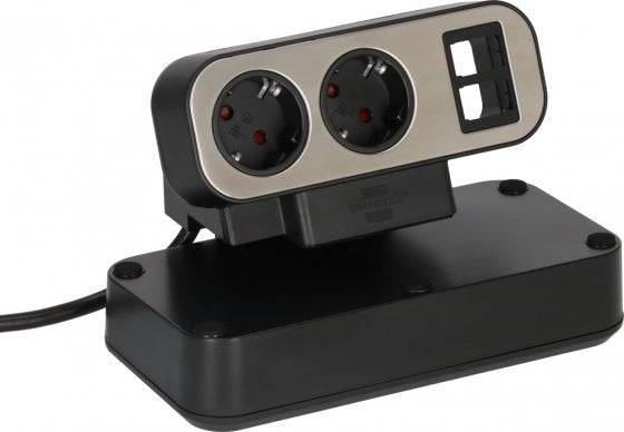 EAN 4007123682157 - Brennenstuhl 1153580110 base múltiple 2 m 9 salidas AC Interior Negro, Plata imagen 6