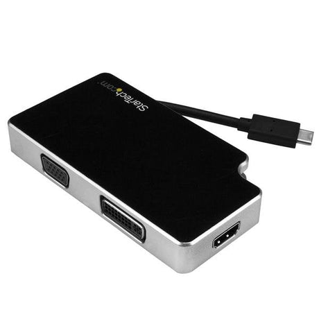 EAN 0065030864442 - StarTech.com CDPVGDVHDB Adaptador gráfico USB 3840 x 2160 Pixeles Negro, Plata imagen 1