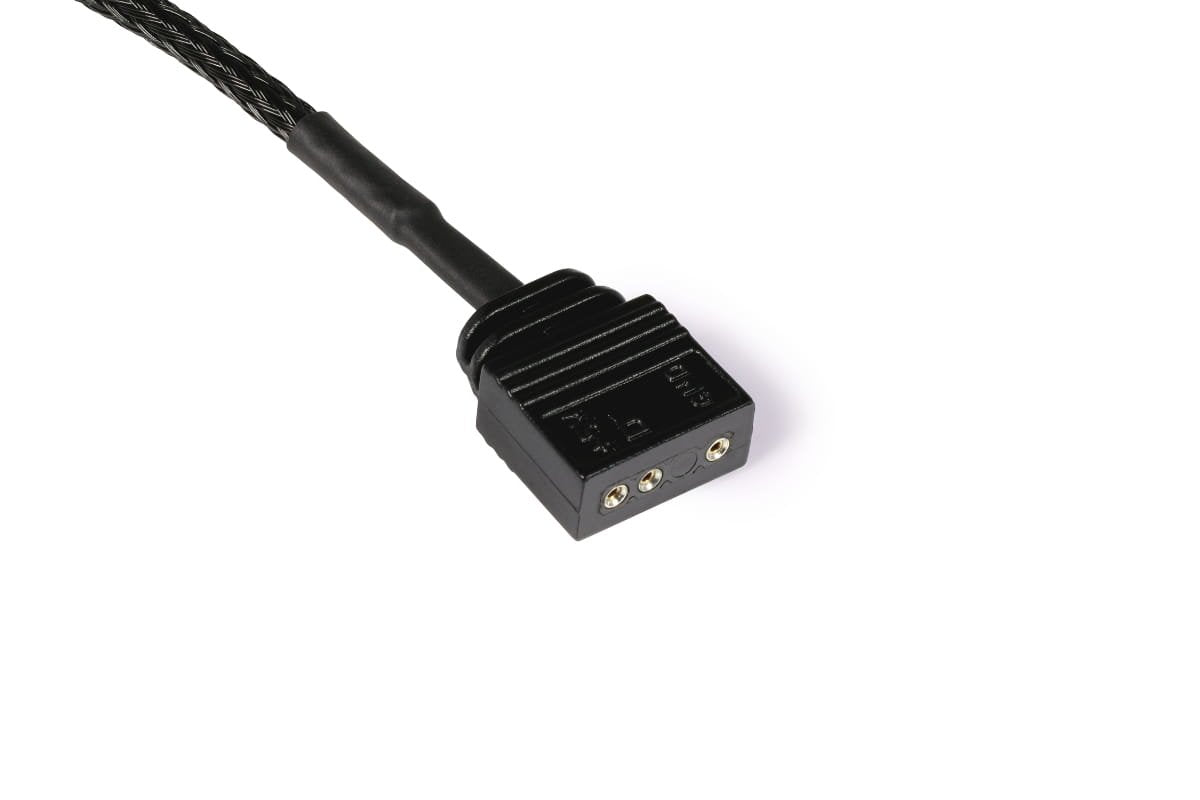Alfacool Y Divisor De Cable Argb 3 Pines En 2x 3 Pines, 60 Cm De Negro, Incluido El Conector 18706