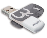Pendrive Philips 32 Gb, Usb Tipo A, 2.0, 18 Mb/S, Tapa, Naranja, Blanco