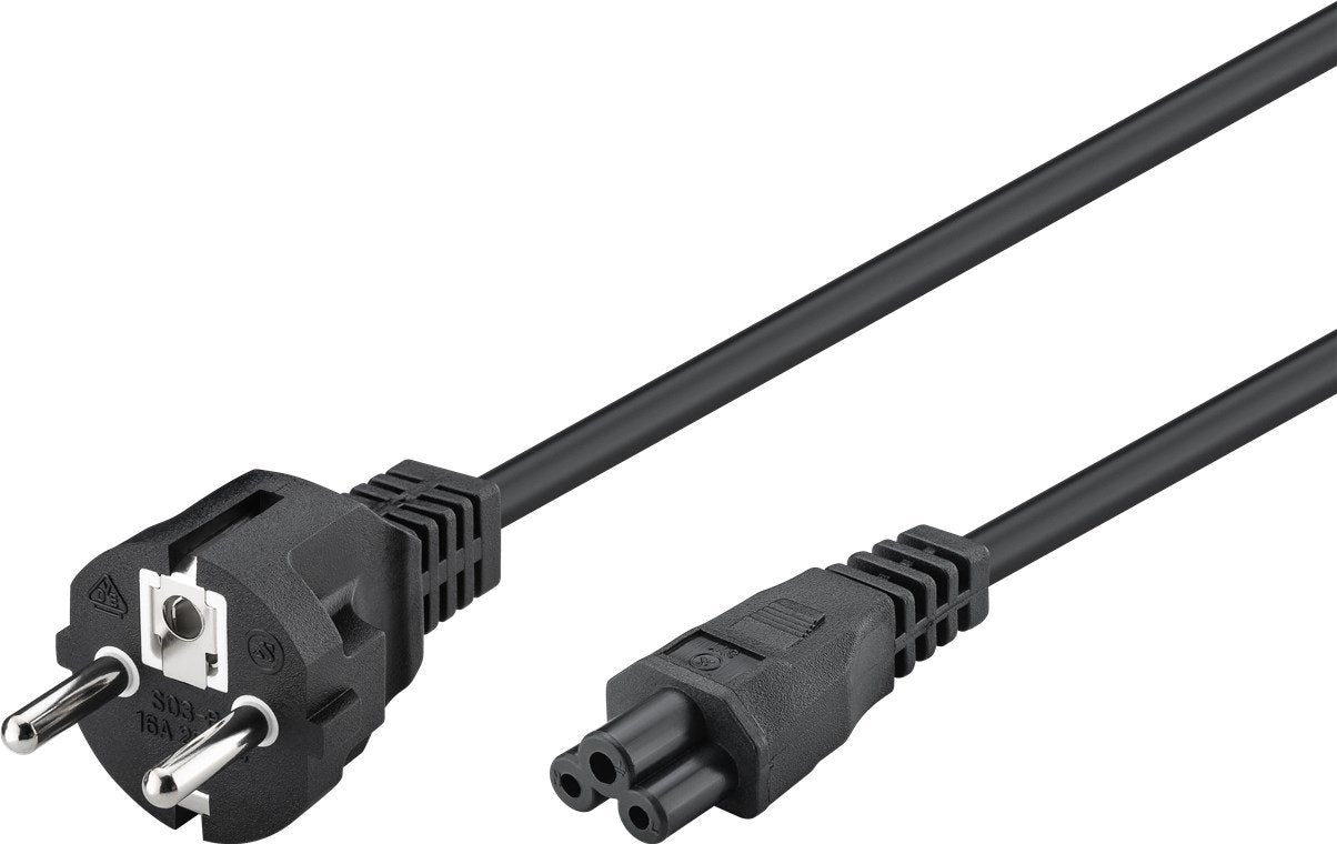Cable De Alimentación Goobay Para Portátil, Negro, 1,8 Metros 93586