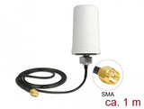 Delock Lte Antenne Sma Stecker 1.7 - 2.0 Dbi Ula100 1m Omnidirektional Starr Outdoor Weiss