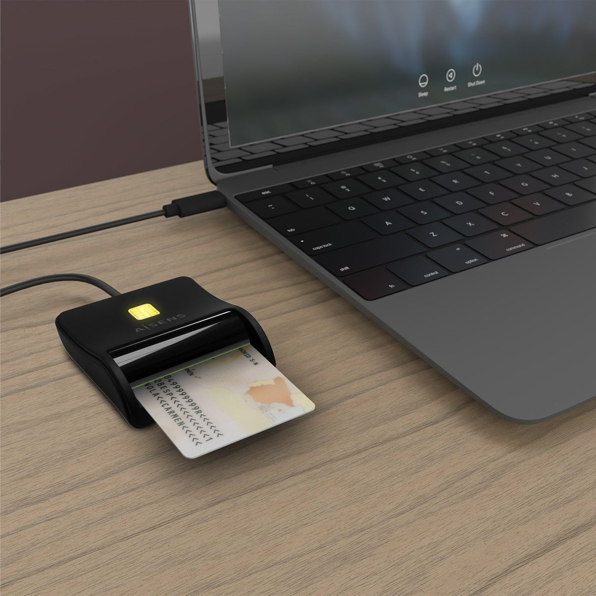 EAN 8436574706291 - AISENS ASCR-SN03C-BK lector de control de acceso Lector USB de control de acceso imagen 8