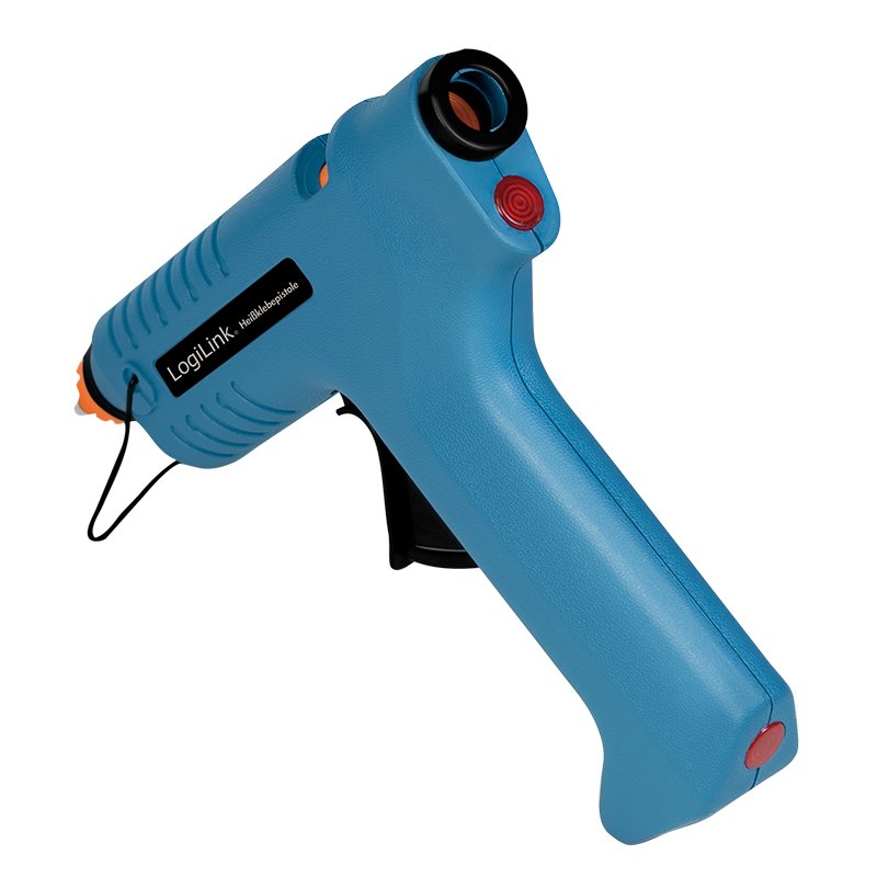 Logilink Wz0052 Pistola Y Lápiz De Silicona Caliente Pistola De Cola Termofusible Azul 80 W