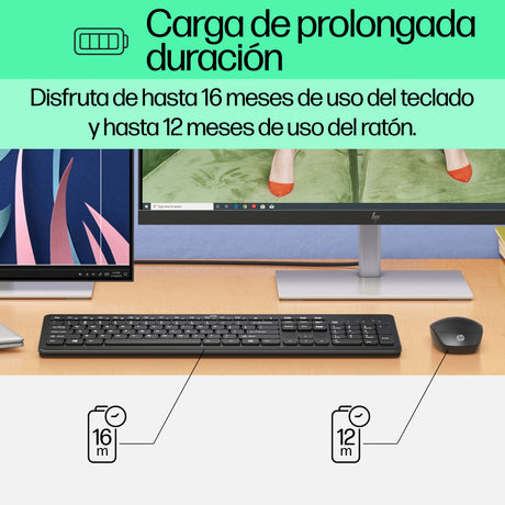 EAN 0195122117887 - HP 230 Wireless Mouse and Keyboard Combo teclado Ratón incluido Oficina RF inalámbrico Negro imagen 7