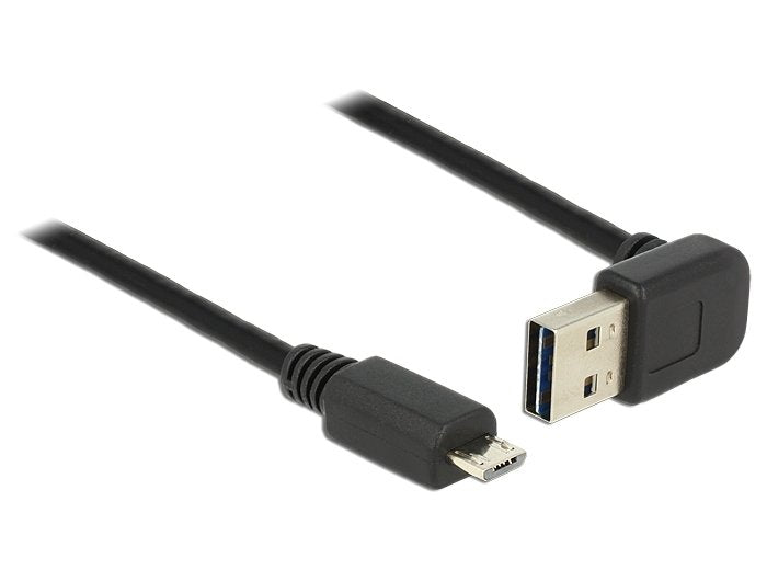 Delock Cable Easy-Usb 2.0 Typ-A Stecker Gewinkelt Oben   Unten > Usb 2.0 Typ Micro-B Stecker 5 M