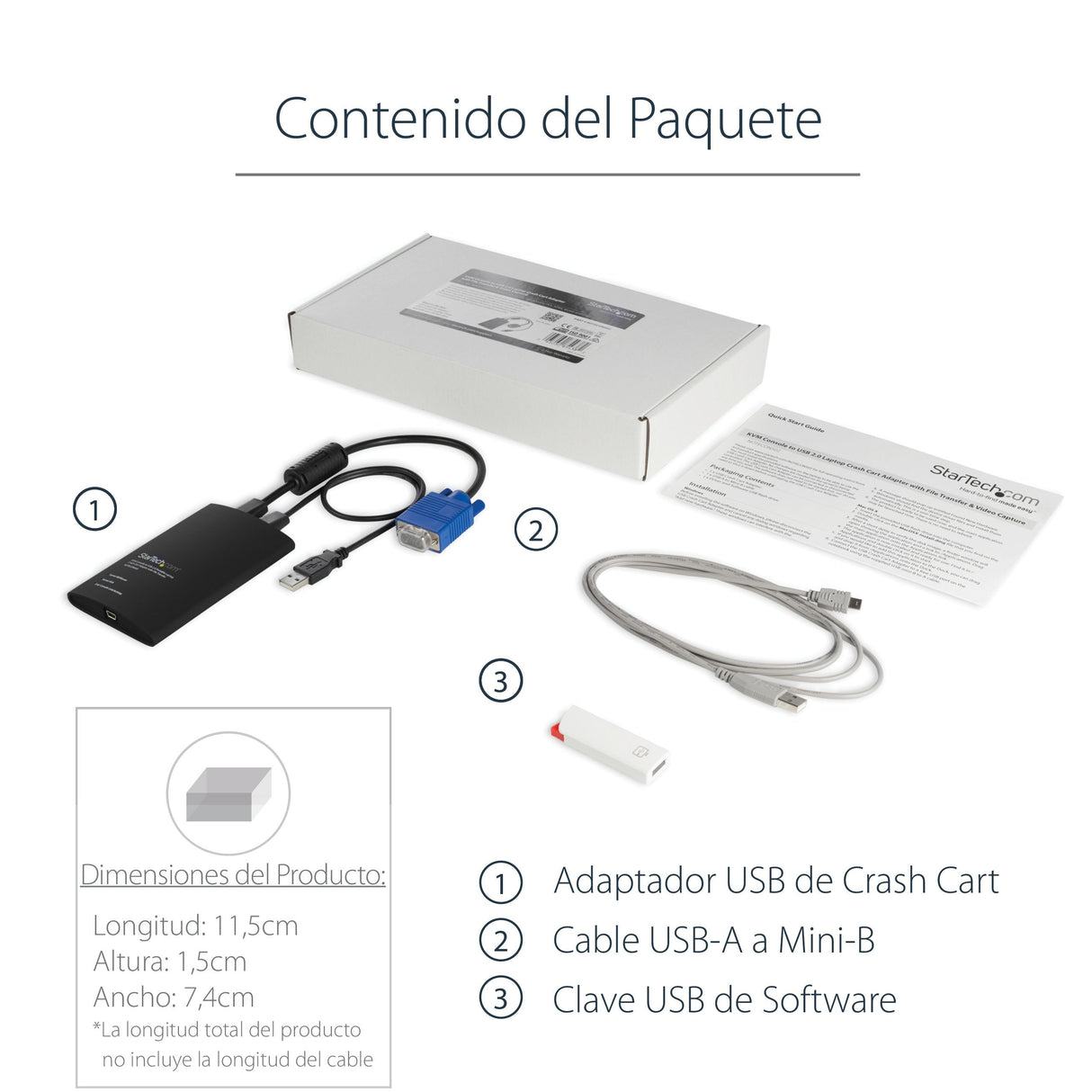 Startech Consola Kvm Usb 2.0 Con Transferencia Arc
