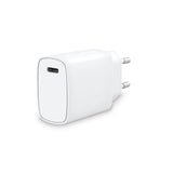 Ksix Cargador Red Eléctrica Blanco Usb-C 20w Carga Rápida