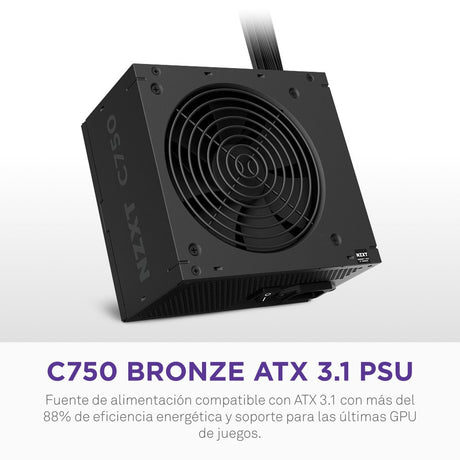 EAN 5056547207551 - NZXT C750 Bronze unidad de fuente de alimentación 750 W 24-pin ATX ATX Negro imagen 2