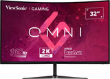Viewsonic Omni Gaming Vx3218c-2k - Led Monitor - Gaming - Curved - 32 [31.5 Viewable] - 2560 X 1440 Qhd @ 165 Hz - Va - 250 Cd/M² - 1 Ms - Hdmi, Displayport - Speakers