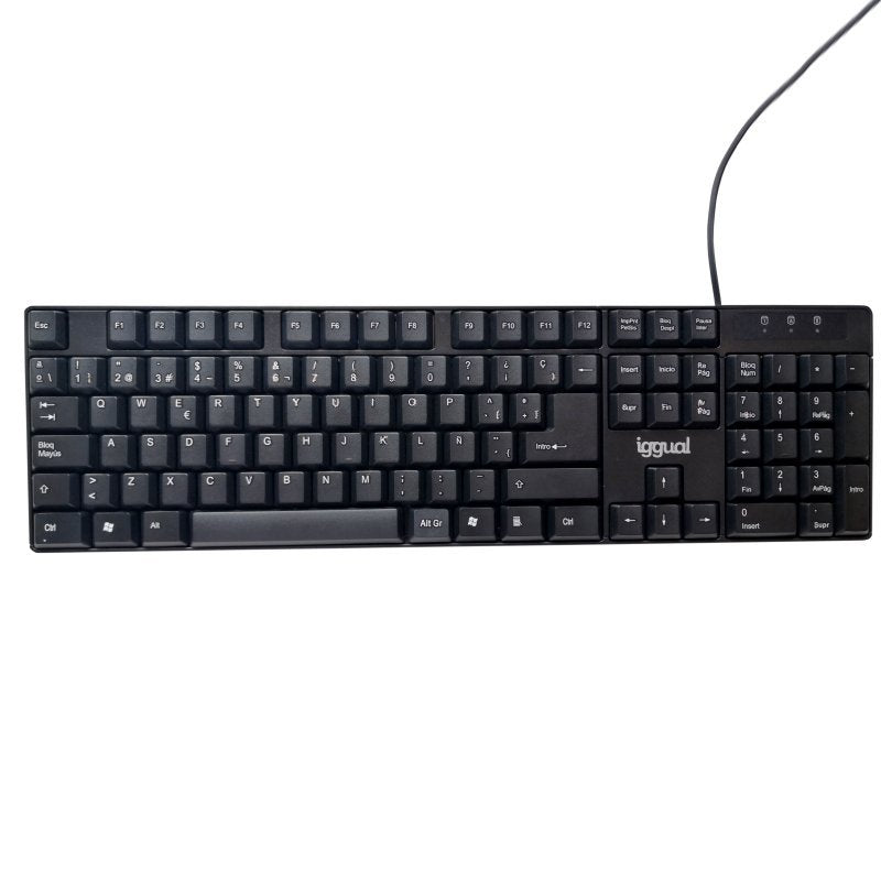 Teclado Español Iggual Estándar Ck-Frameless-105t Negro