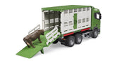 Bruder Scania Super 560r Camión De Transporte De Animales, Modelo De Vehículo Con 1 Ganado 3548