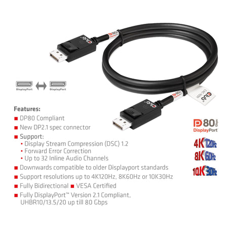 EAN 8719214472696 - CLUB3D CAC-1091 cable DisplayPort 1,2 m Negro imagen 5