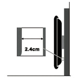 Value Tv-Monitorsoporte De Pared, Fest, 32-60 Zoll, Bis 80 Kg
