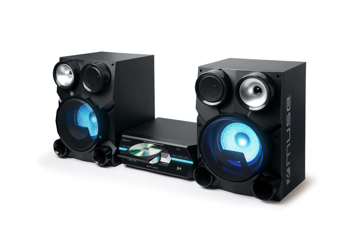 Microcadena  Muse M-80 Dj Black  300w Con Altavoces