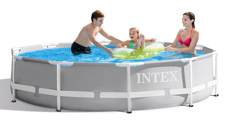 EAN 6941057414270 - Intex PrismFrame Piscina con anillo hinchable Círculo 4485 L Azul, Gris imagen 2